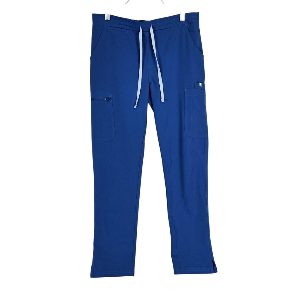 Figs Yola Scrub Pants Women's Size S Blue Technical Collection Medical Vet Surg